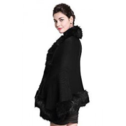 Faux Fur Shawl Wrap Stole Shrug Bridal Winter Wedding
