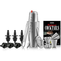 Essentials Martini Making Kit Drink Mixing Starter Set - NCCS15PC (15 Piece Set)