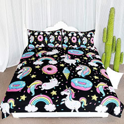 Cover 3 Piece College Dorm Sweet Bed Sets (Twin)