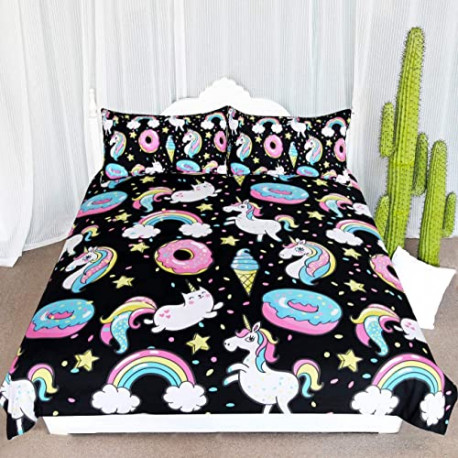 Cover 3 Piece College Dorm Sweet Bed Sets (Twin)