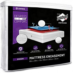 Queen Size Mattress Encasement Bed Bug Proof