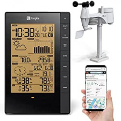 5-in-1 Indoor/Outdoor Weather Station Remote Monitoring System w/PC Connect