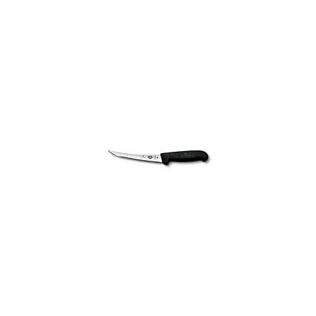Victorinox Fibrox Pro 6-inch Curved Boning Knife with Flexible Blade, Black