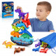 Dinosaur Toys for Kids 3-5: Wooden Stacking