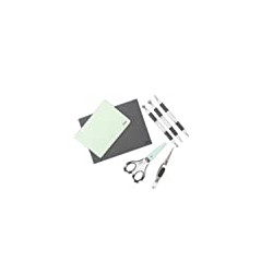 Papercraft & Home Décor Accessories, 10 Piece Set, Multi Color, One Size, Plastic & Metal, Grey