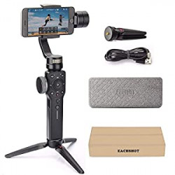 4 Professional Gimbal Stabilizer for iPhone Smartphone Android Cell Phone 3-Axis Handheld Gimble Stick w/ Grip Tripod