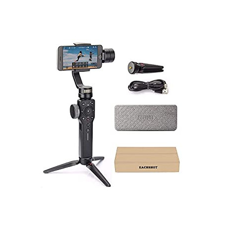 4 Professional Gimbal Stabilizer for iPhone Smartphone Android Cell Phone 3-Axis Handheld Gimble Stick w/ Grip Tripod