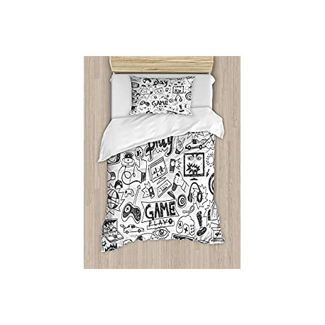 Pack 2 of twin Ambesonne Video Games Duvet Cover Set