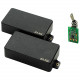 81/85 Active Guitar Humbucker Pickup Set, Black