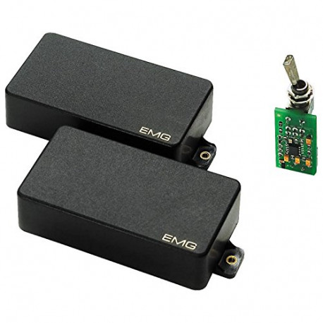 81/85 Active Guitar Humbucker Pickup Set, Black