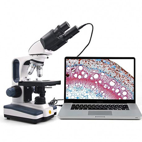 Binocular Compound Microscope SW350B, 40X-2500X Magnification