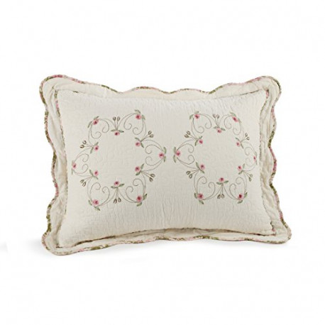 Collection Felisa Cotton Filled Bedspread, Standard Sham, 20 by 26-Inch