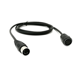 59inch MIDI Din Extension Cable,MIDI 5-Pin DIN Male to Female Audio MIDI/at Adapter Cable