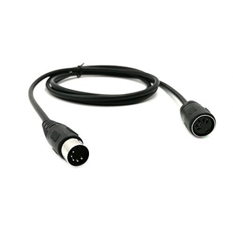 59inch MIDI Din Extension Cable,MIDI 5-Pin DIN Male to Female Audio MIDI/at Adapter Cable