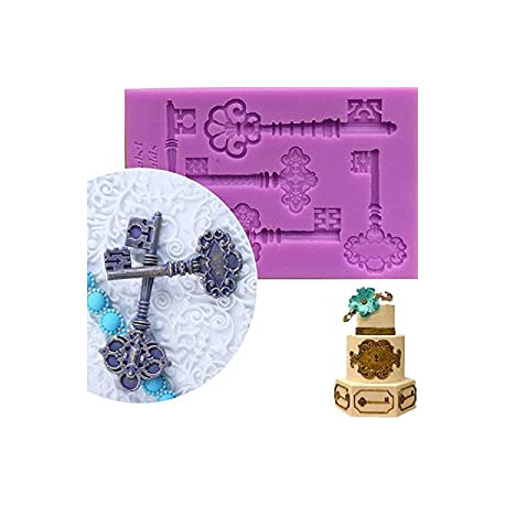 wedding key Baking Molds Silicone Fondant