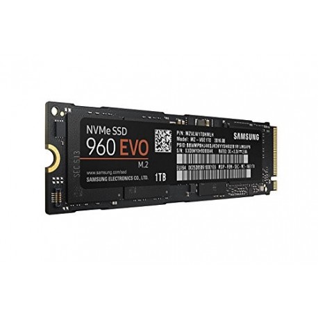 Samsung 960 EVO Series - 1TB PCIe NVMe - M.2 Internal SSD (MZ-V6E1T0BW)