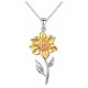 S925 Sterling Silver Sunflower