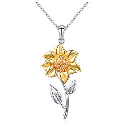 S925 Sterling Silver Sunflower