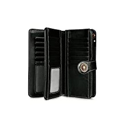 Women's RFID Blocking Wallet Genuine Leather