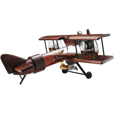 Airplane whiskey decanter