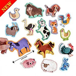FARM animal magnets -real LARGE fridge magnets for toddlers