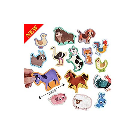 FARM animal magnets -real LARGE fridge magnets for toddlers