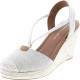 Women's Cap Toe Espadrille Wedge Sandal
