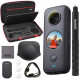 Insta360 ONE X2 360 with Invisible Selfie Stick, Carrying Case, and Tempered Glass Screen Protectors