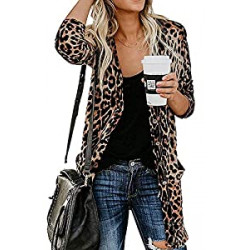Women's Leopard Printed Cardigans Shirt