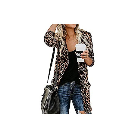 Women's Leopard Printed Cardigans Shirt
