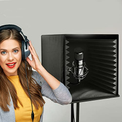 Pyle Recording Shield Box-Microphone Foam Booth Cube