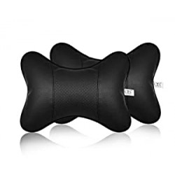 ar Neck Pillow 2 Pieces PU Leather Travel Pillow