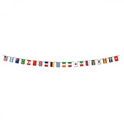 Beistle Party Supplies, International Flag Pennant Banner, Multicolor