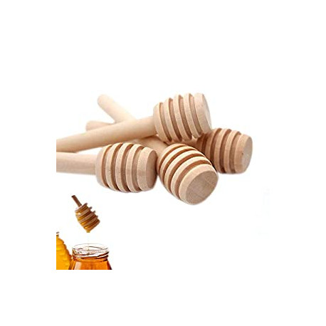 50 Pcs Honey Dipper Stick Mini Wooden Dispensing Collecting Kitchen Dining (3 inch) (50pcs)