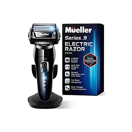 Mueller Electric Razor for Men, 5-Element Cutting System
