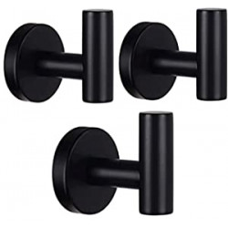 Wall Towel Hooks Bathroom Hook Matte Black Robe Coat