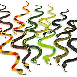 14 Inch Assorted Big Rainforest Snakes - 12 Pieces