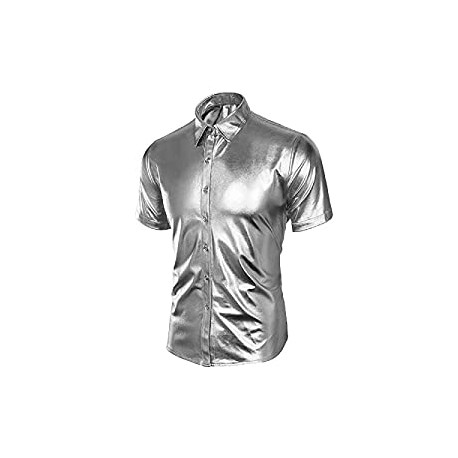 Men's Nightclub Metallic Silver
