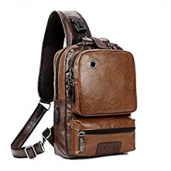 Small Black Sling Crossbody Backpack Shoulder Bag
