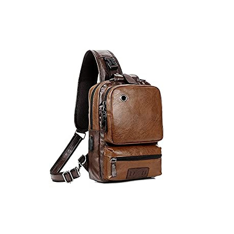 Small Black Sling Crossbody Backpack Shoulder Bag
