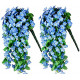 2 Pack Artificial Hanging Flowers