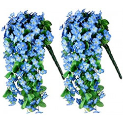 2 Pack Artificial Hanging Flowers