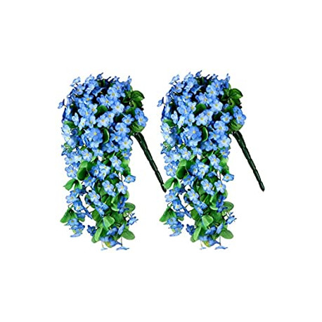 2 Pack Artificial Hanging Flowers