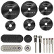 Pack 2 of Cutting Wheels for Rotary Tool, Diamond Metal Wood Cutting Wheels and Drill Cutting Disc with 1/8"