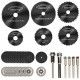 Pack 8 of Diamond Metal Wood Cutting Wheels and Drill Cutting Disc with 1/8"
