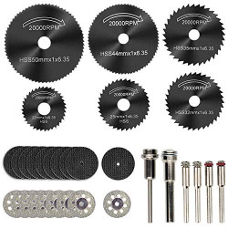 Pack 8 of Diamond Metal Wood Cutting Wheels and Drill Cutting Disc with 1/8"