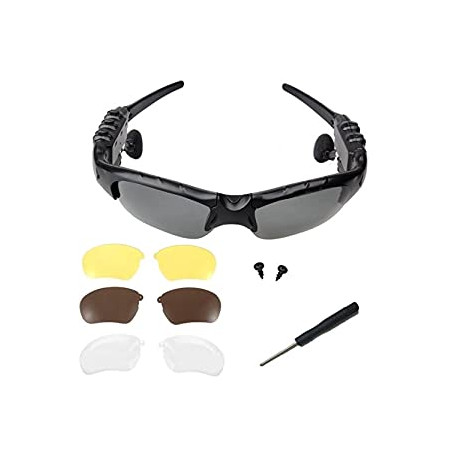 Wireless Music Bluetooth Sunglasses Headset Headphone with Stereo Handsfree for iPhone