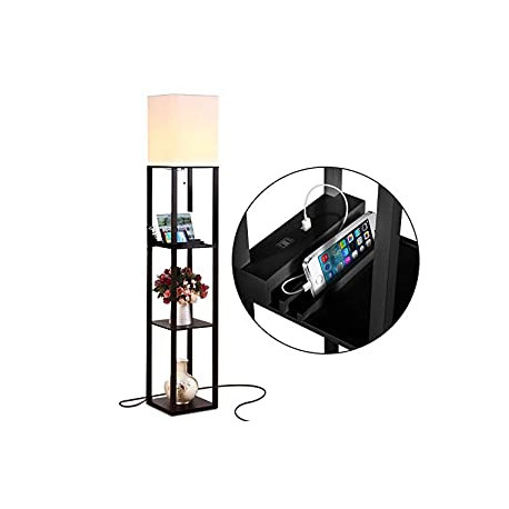 Maxwell Charger - Modern Shelf Floor Lamp