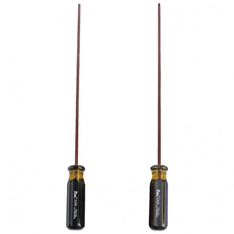Pack 2 of 2PCS Phillips Screwdriver and Slotted Screwdriver 15 Inch