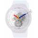 Swatch Swiss Quartz Silicone Strap, Transparent